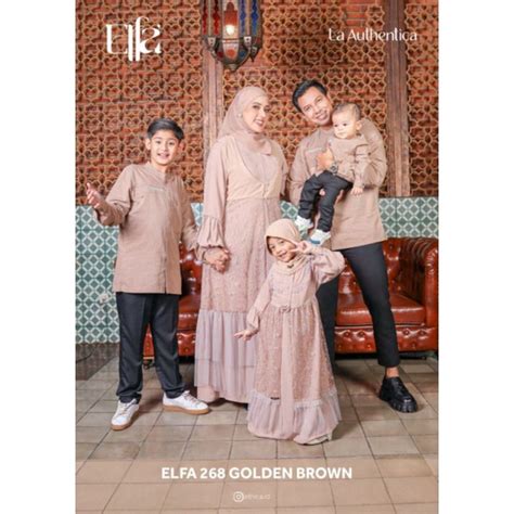 Jual Sarimbit Elfa Ethica Elfa Golden Brown Kagumi