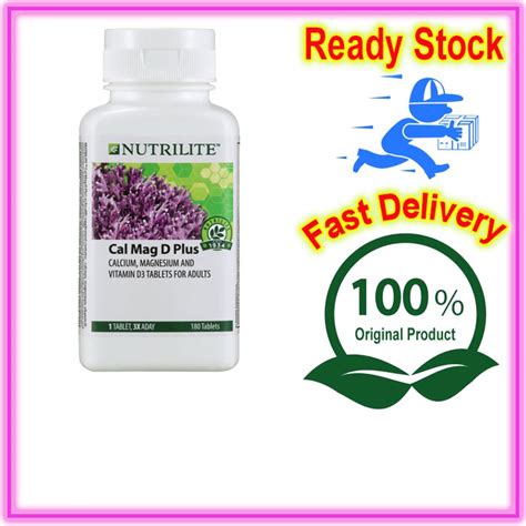 Amway NUTRILITE Cal Mag D Plus 180 Tab High Vitamin D Calcium And