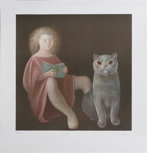 Leonor Fini La Fille Et Le Chat Collezioni D Arte Di Glauco Urbani