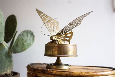 Beautiful Vintage Brass Butterfly Music Box Brass Butterfly Etsy