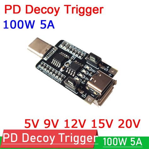 W A Type C To Usb Pd Decoy Trigger Board Dc V V V V V