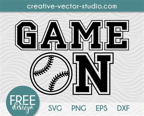 Free Game On Svg Baseball Free Svg Creative Vector Studio