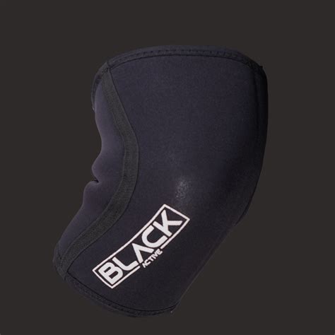 5mm Knee Sleeves Black Black Active Fitness