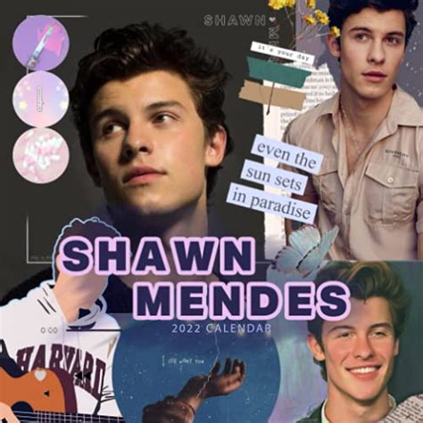 Shawn Mendes Calendar 2022 Shawn Mendes Official 2022 Monthly Planner