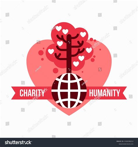 Charity Logo Emblems Vector Illustration Stock Vector (Royalty Free ...