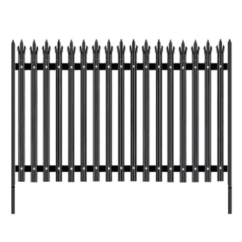 Galvanized Palisade Fence Panels Iron Metal Fence Outdoor Locations ...