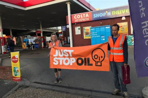 Environmental Protestors Shut Down Petrol Stations