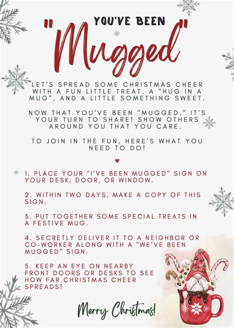 You ve been mugged game gift ideas and free printable – Artofit