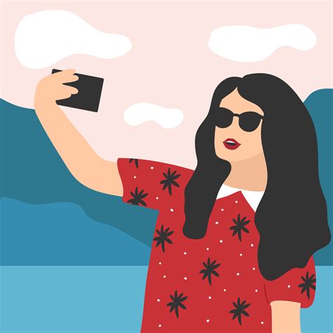 Selfie Illustration Vector 225319 Vector Art At Vecteezy