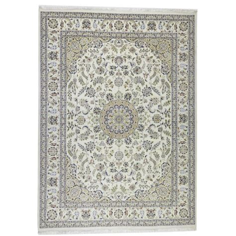 Adminrugs Handmade Hand Knotted Wool Cream Rug Wayfair