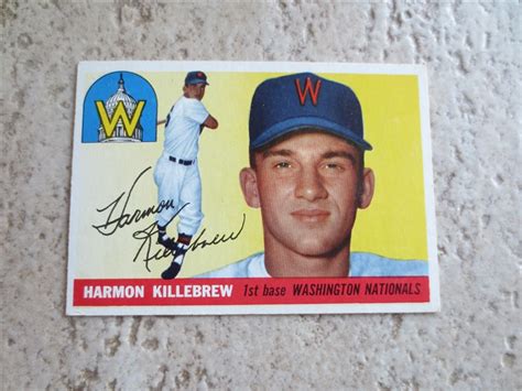 Lot Detail - 1955 Topps Harmon Killebrew Rookie Baseball Card in Very ...