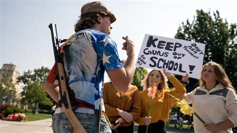 Youth Argue Second Amendment Rights Gun Control At Rally In Boise