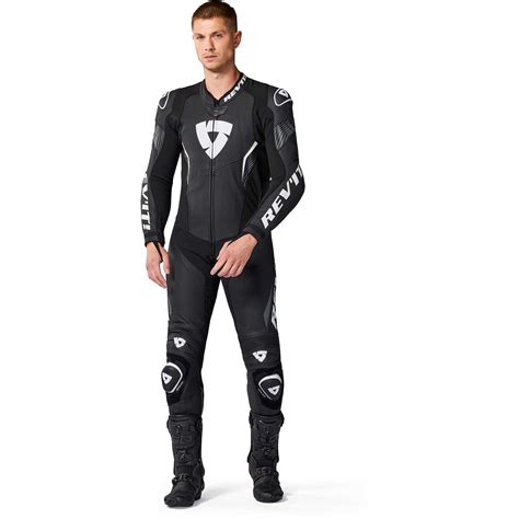Rev'it Argon 3 One-Piece Motorcycle Suit Black White For Sale Online