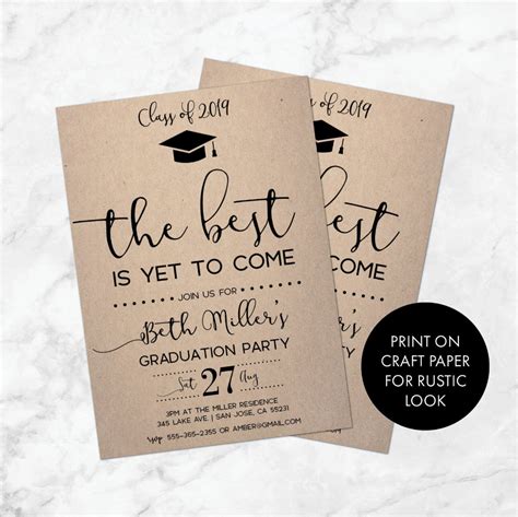 Graduation Party Invitation Graduation Party Graduation Etsy Retirement Invitations Reception