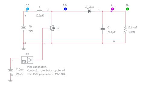 Boost Converter Multisim Live