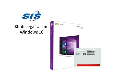 Compra Licencia Microsoft 4YR 00229 Kit de Legalización GGK Windows 10