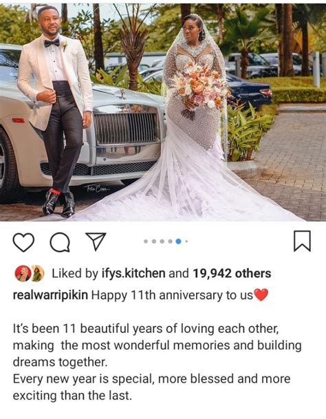 Real Warri Pikin Counts Her Blessings As She Marks 11th Wedding Anniversary With Husband