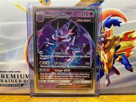 Pokemon Naganadel GX SM125 Black Star Promo Full Art Ultra Rare M NM