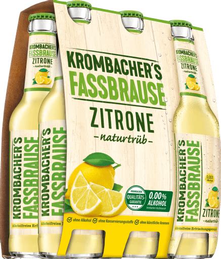 Krombacher Fassbrause Zitrone Naturtr B X L Glas Mehrweg