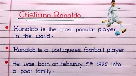 Lines On Christian Ronaldo Cristiano Ronaldo Biography