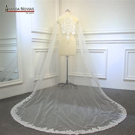 Amanda Novias Real Sample 3 Meters Long 1 5m Width Without Comb Veils