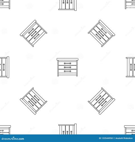 Dresser Pattern Seamless Vector Stock Vector Illustration Of Design