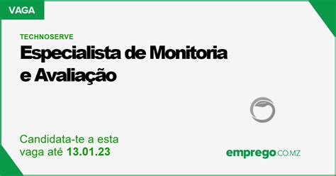 Technoserve Especialista De Monitoria E Avalia O Nampula Emprego Co Mz