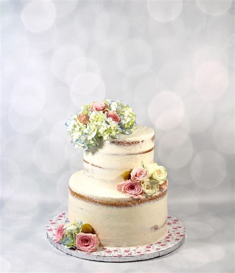 Rustic Buttercream Naked Cake Decorated Cake By Soods CakesDecor