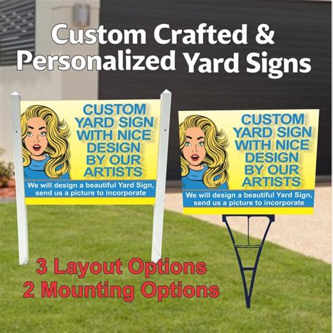 Custom Corrugated Lawn Sign Etsy