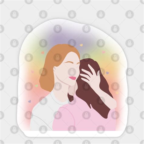 Wlw Lesbian Lgbt Queer Pride Aura Lesbian Couple Sticker Teepublic