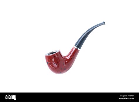 smoke pipe  isolated white stock photo alamy