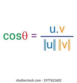 Angle Between Two Vectors Formula Stock Vector (Royalty Free ...