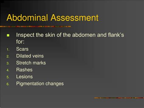 Ppt Abdominal Assessment Powerpoint Presentation Free Download Id