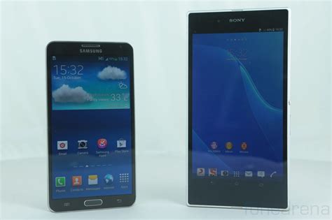 Samsung Galaxy Note Vs Sony Xperia Z Ultra