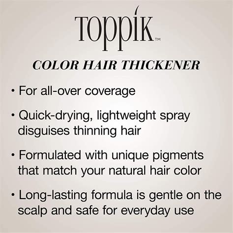 Toppik Colored Hair Thickener Black Shop Hair Thickener Exclusive