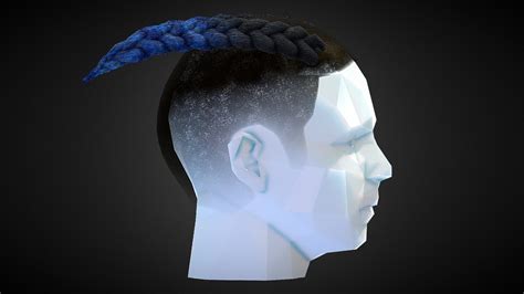 Xxxtentacion Fishtail Braids Buy Royalty Free D Model By Tiko