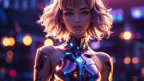 Anime girl Wallpaper (Cyberpunk, Futuristic) #25353