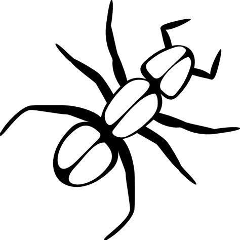 Ant Outline Clip Art at Clker.com - vector clip art online, royalty ...