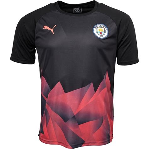 Buy Puma Mens Mcfc Manchester City Stadium Int Jersey Black Peach