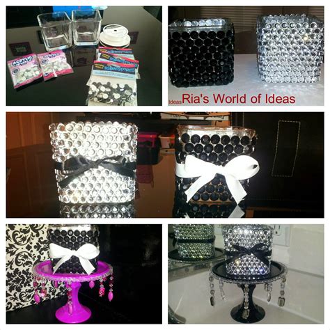 Ria's World of Ideas: DIY "Bling Vases"