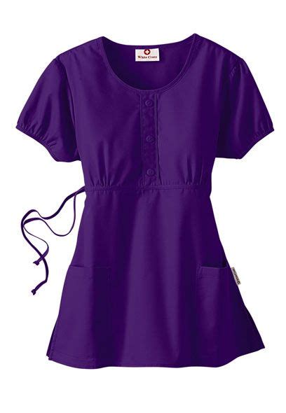 Purple Scrubs Work Attire Healthcare Uniforms Short Sleeve Dresses