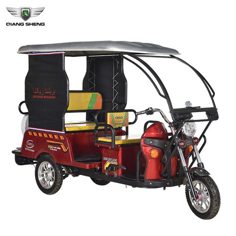 Best 4 Adult Passenger With Seat Philippine Bajaj Style Tuk Tuk Three Wheel Electric Taxi