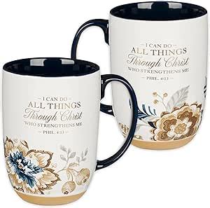 Amazon Christian Art Gifts Large Ceramic Coffee Tea Scripture