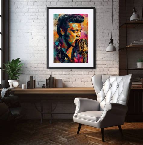 Affiche Couleur D Elvis Presley Fuzars