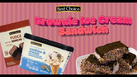 Brownie Ice Cream Sandwiches Youtube