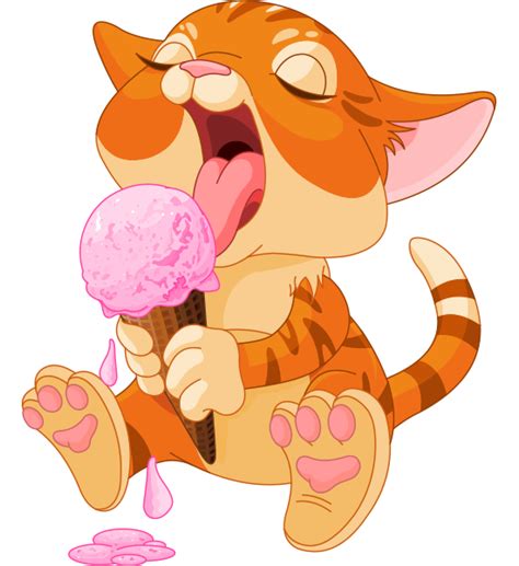 Cat With Ice Cream Cat Drawing Cat Art Illustration Cute Animals