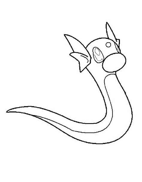 Dratini Coloring Page