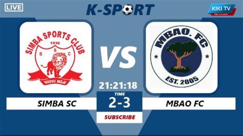 Live Simba Sc Mbao Fc Youtube