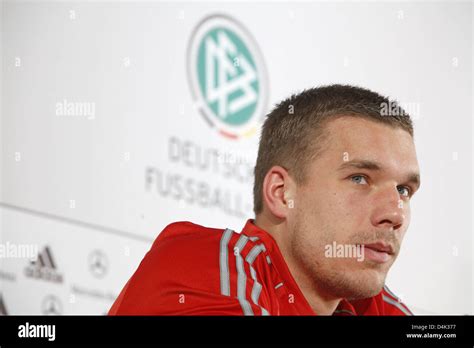 Lukas Podolski Of Germany S National Soccer Team Is Pictured During A