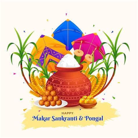 Premium Vector Happy Makar Sankranti Pongal Lohri Uttarayan